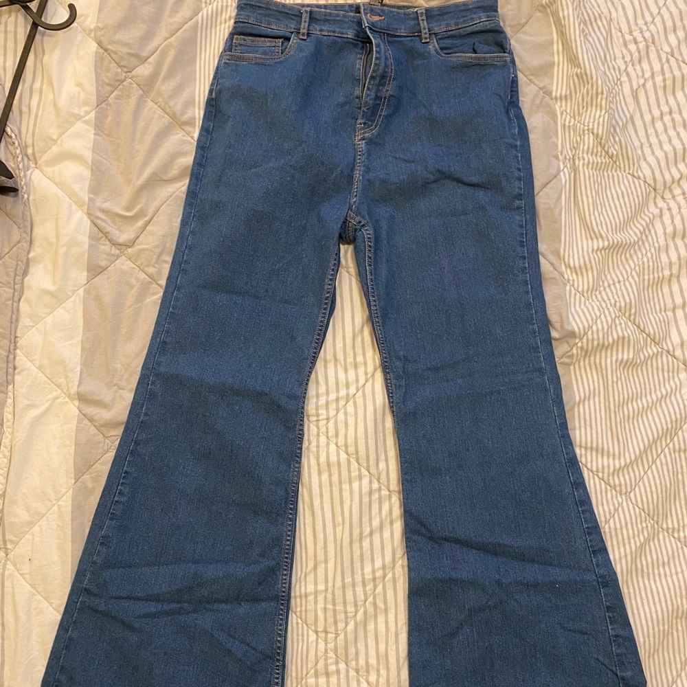 1970s inspired jean bell bottoms